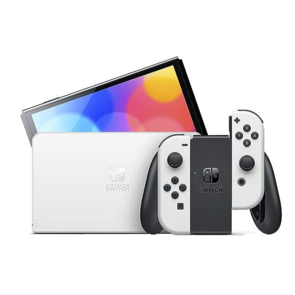 Nintendo Switch (OLED model) with White Joy-Con