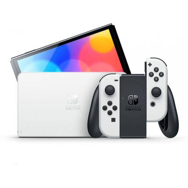 Nintendo Switch (OLED model) with White Joy-Con